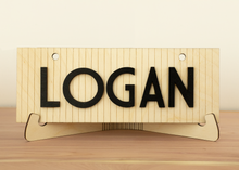 Load image into Gallery viewer, Personalized Tambour Pet Crate Sign