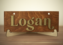 Load image into Gallery viewer, Personalized Chevron Pet Crate Sign