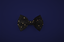 Load image into Gallery viewer, Black Stars Bow Tie