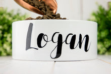 Load image into Gallery viewer, Large Personalized Ceramic Dog Bowl