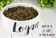 Load image into Gallery viewer, Large Personalized Ceramic Dog Bowl