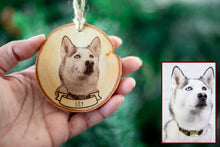 Load image into Gallery viewer, Personalized Pet Portrait Ornament- Small