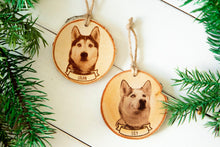 Load image into Gallery viewer, Personalized Pet Portrait Ornament- Small