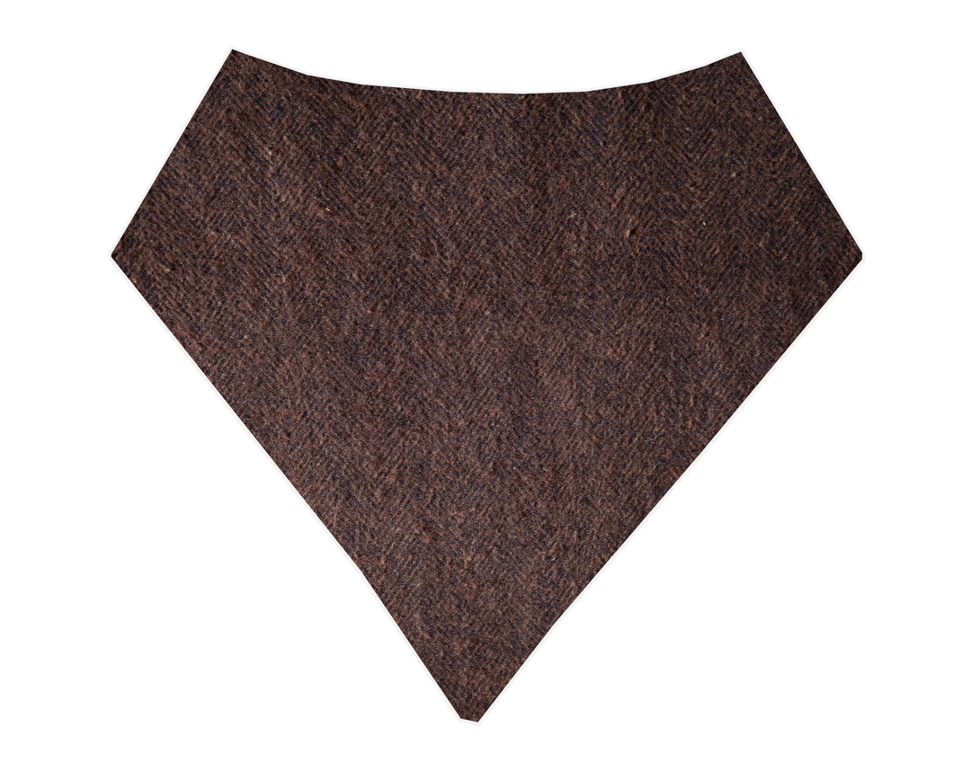 Brown Tweed Bandana