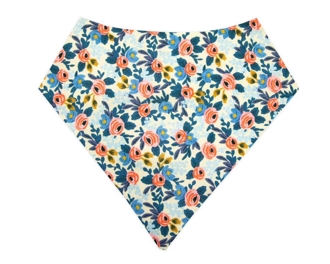 Floral Bandana-Periwinkle