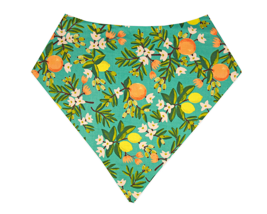 Primavera Floral Bandana- Teal