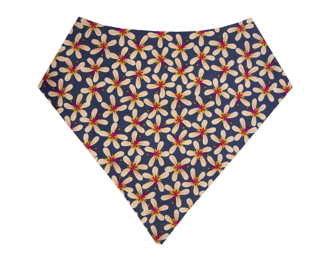 Tropical Floral Bandana - Navy