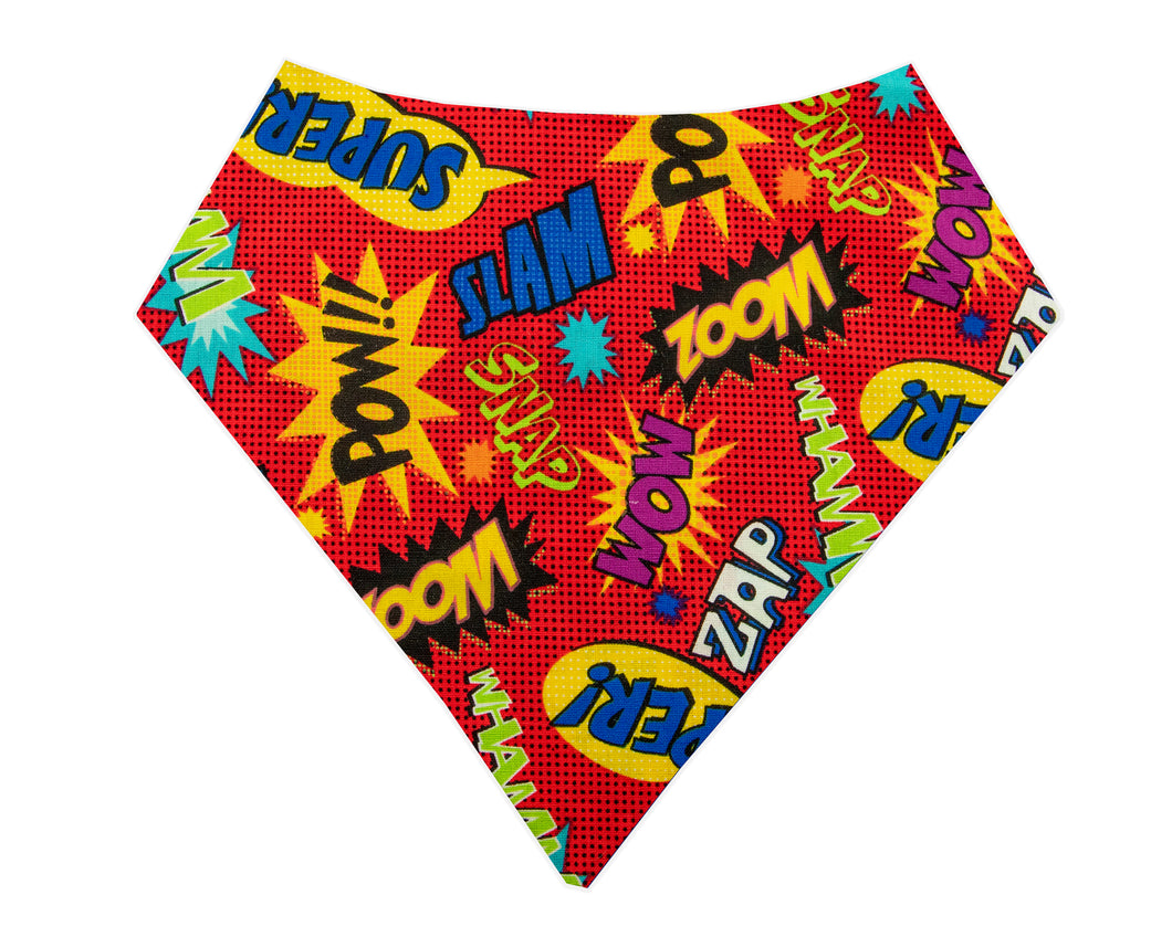 Comic Book Bandana- Red