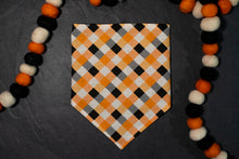 Load image into Gallery viewer, Orange Checkered Bandana
