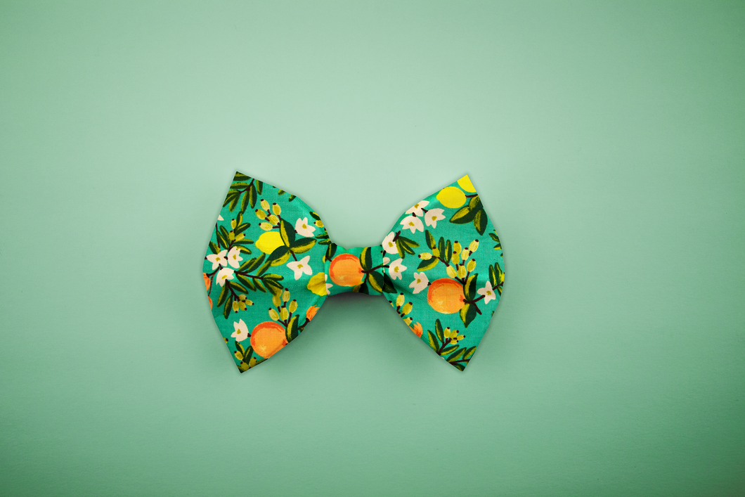 Primavera Floral Bow Tie - Teal