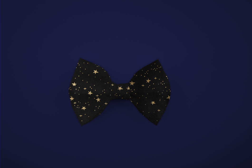 Black Stars Bow Tie