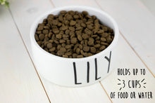 Load image into Gallery viewer, Medium Personalized Ceramic Dog Bowl
