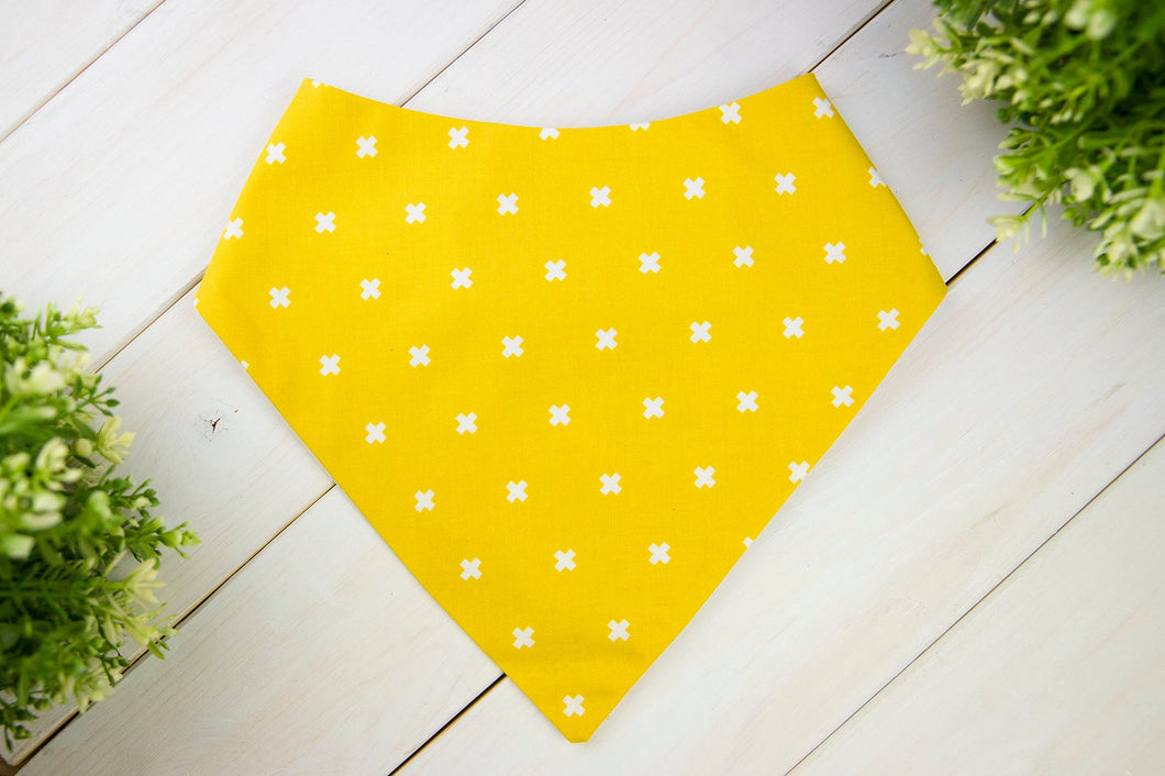 Yellow & White Bandana