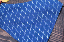 Load image into Gallery viewer, Blue Argyle Bandana
