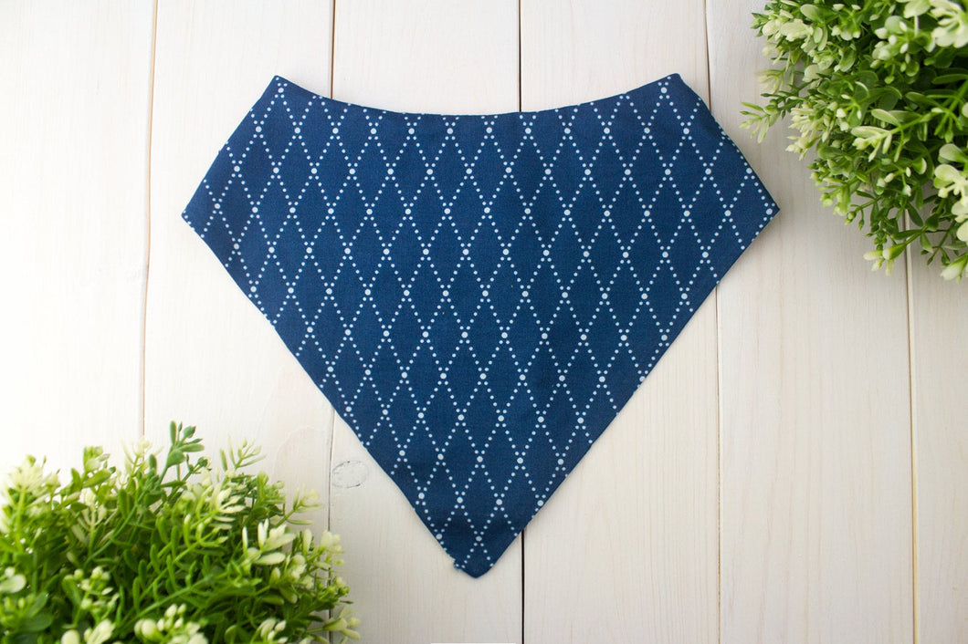 Blue Argyle Bandana