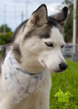 Load image into Gallery viewer, White Marble Print Bandana
