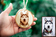 Load image into Gallery viewer, Personalized Pet Portrait Ornament- Small
