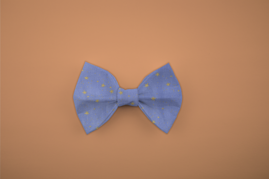 Periwinkle Stars Bow Tie