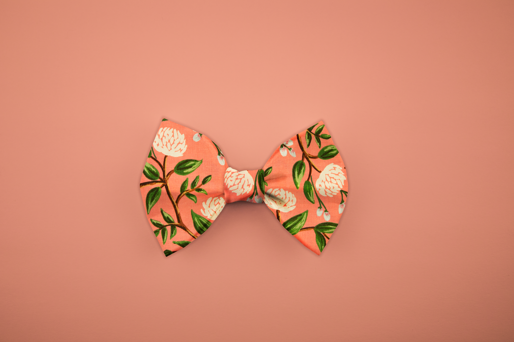 Peony Bow Tie- Pink