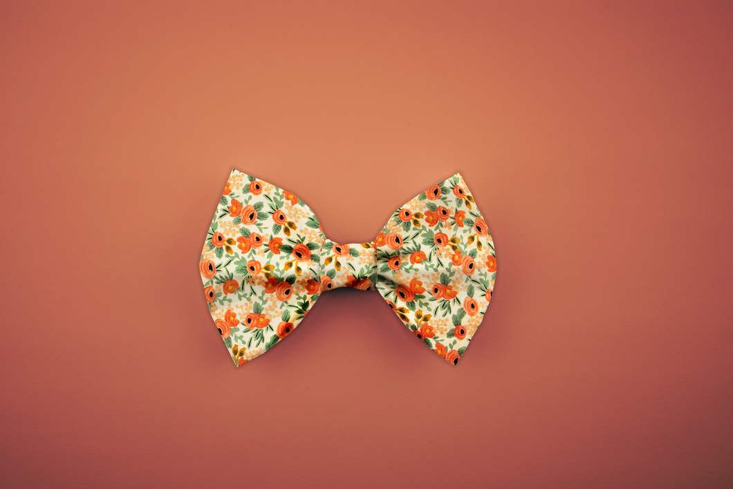 Floral Bow Tie - Pink
